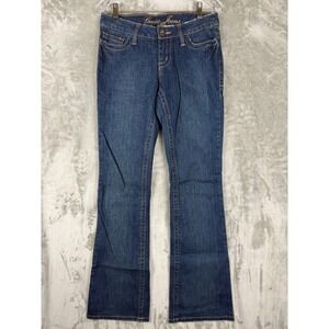 Guess Jeans Womens Size 26 Bootcut Dark Wash Embellished Pockets Denim Pants
